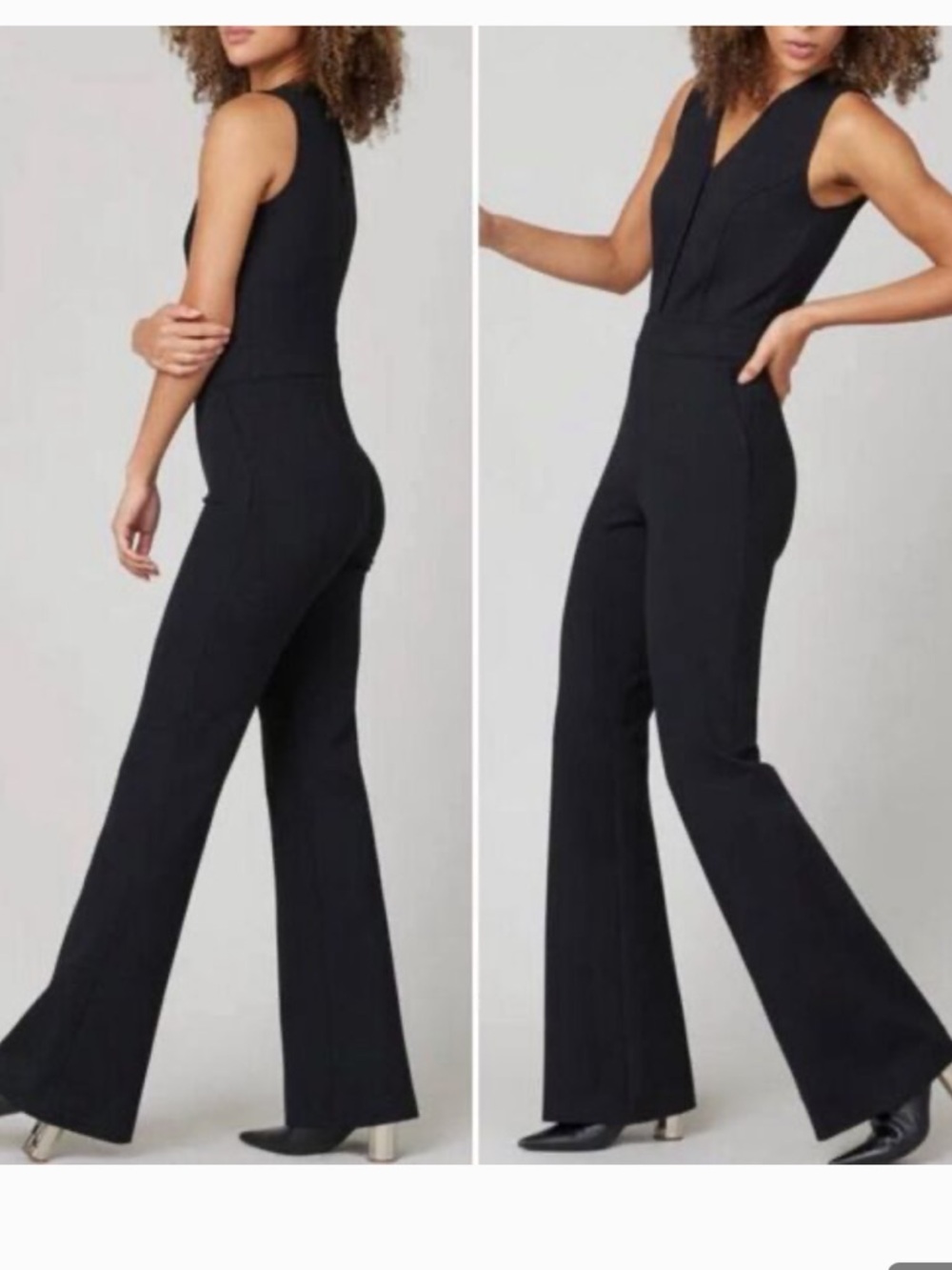 Spanx Black Perfect Sleeveless Jumpsuit Size 2X